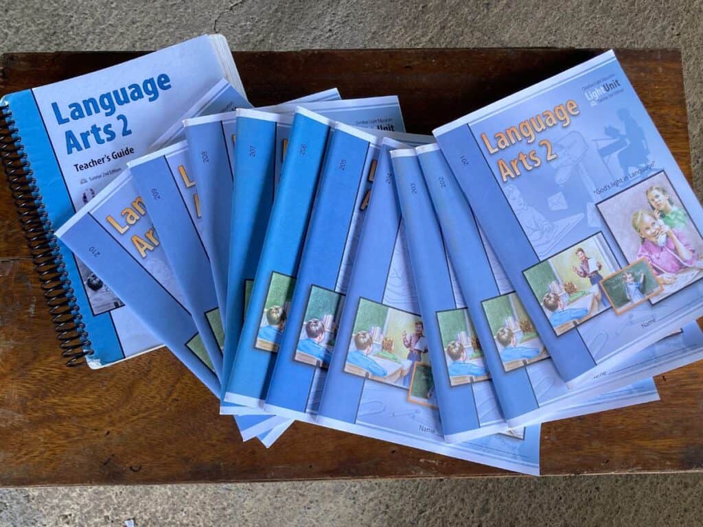 Second grade CLE language arts books
