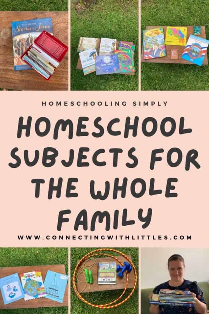 pin about homeschool family subjects