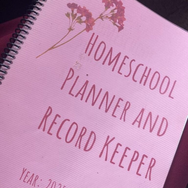 homeschool planner cover