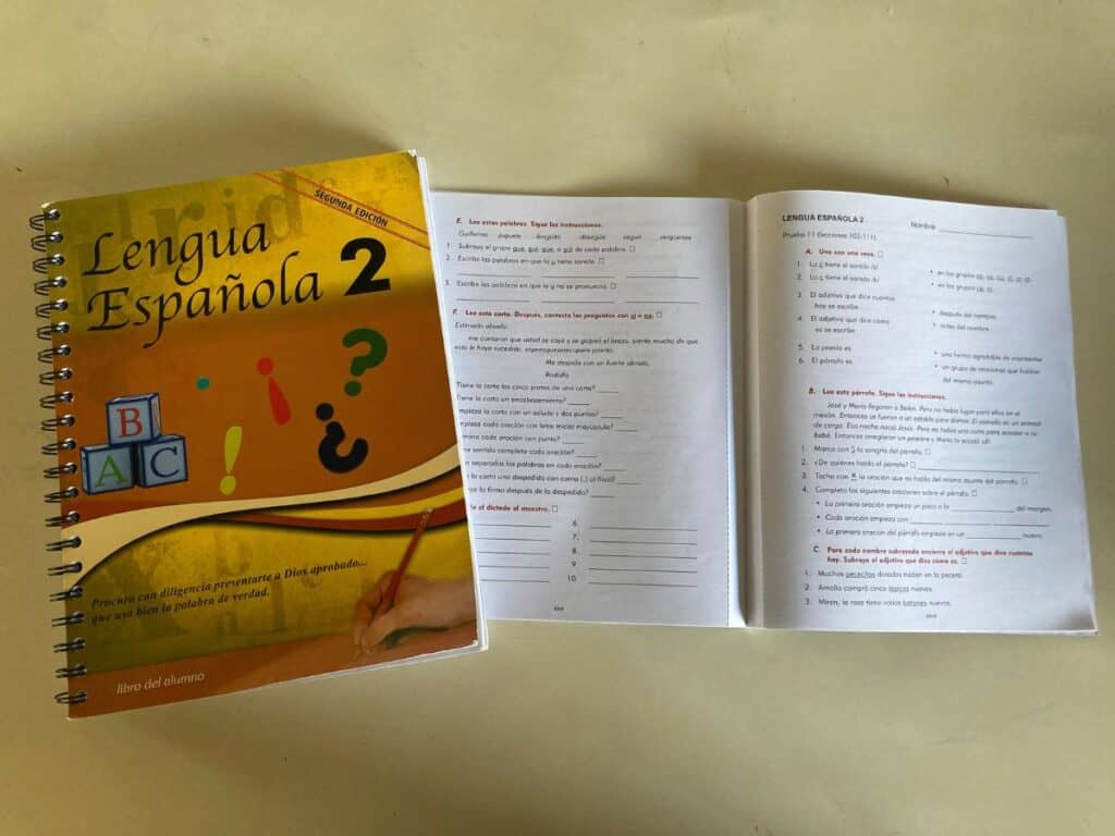 second grade spanish language arts