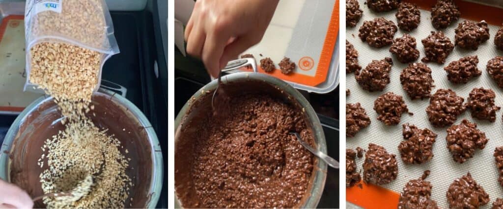 steps on how to make peanut clusters with chocolate