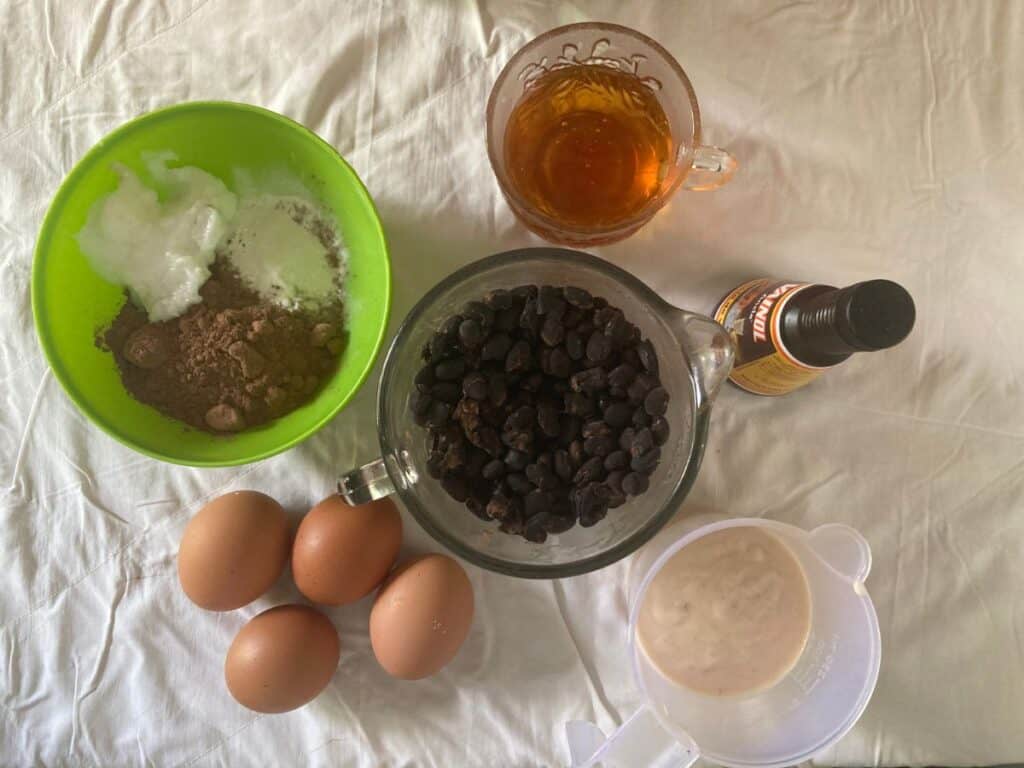 black bean brownie ingredients